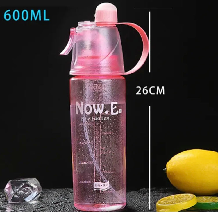600ML Spray And Drinking Bottle, Large Capacity Sport Water Bottle, Portable Solid Plastic Outdoor Bottle 600ML Spray And Drinking Bottle, Large Capacity Sport Water Bottle, Portable Solid Plastic Outdoor Bottle